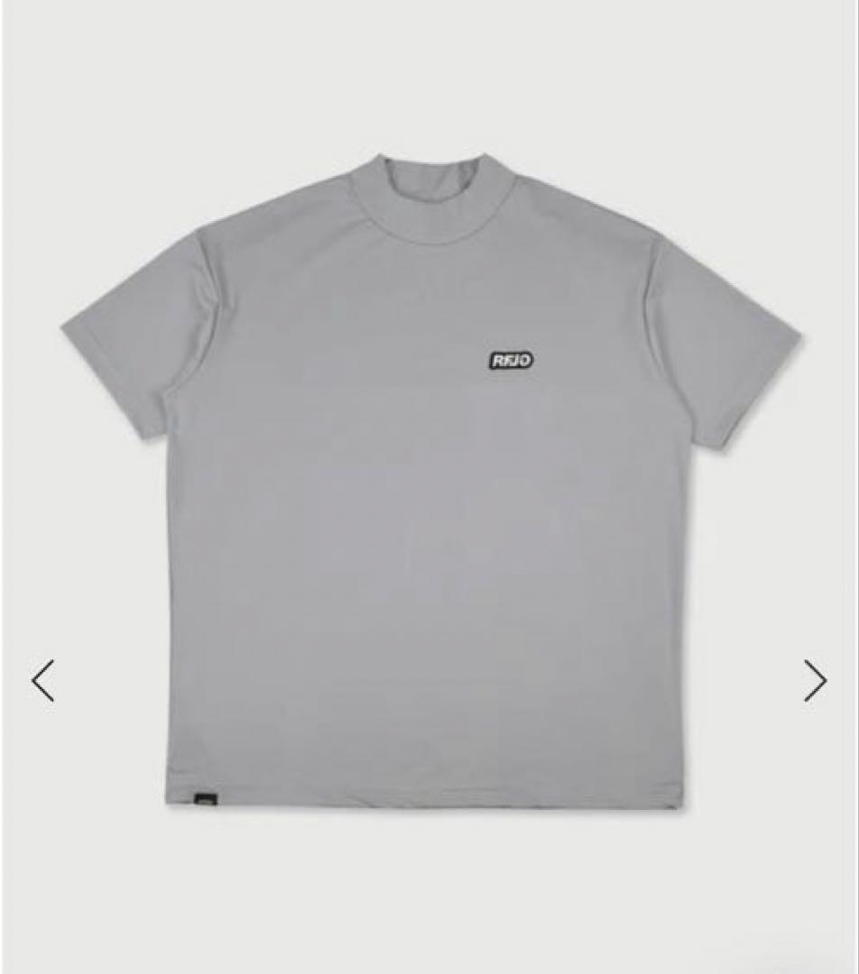 RFLG BACK LOGO MOCK NECK TEE サイズXL　グレー