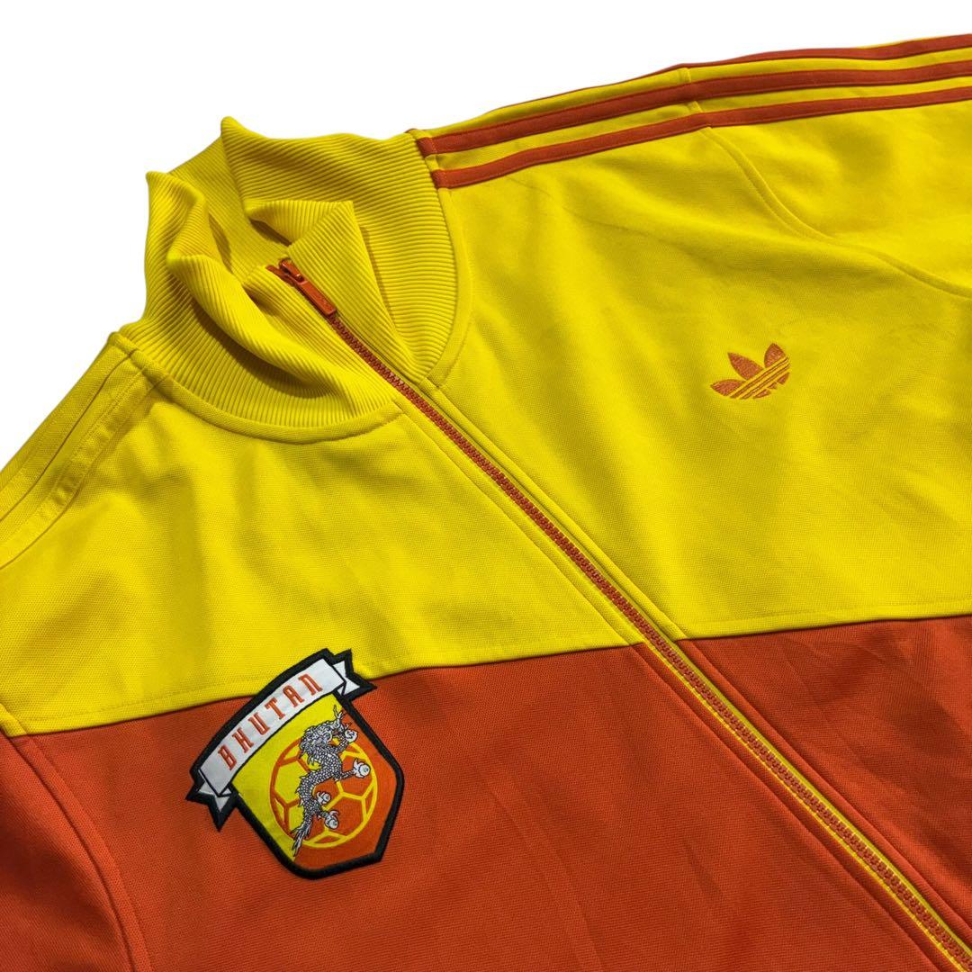 2007年 Adidas BHUTAN トラックジャケット XL オレンジ 黄色