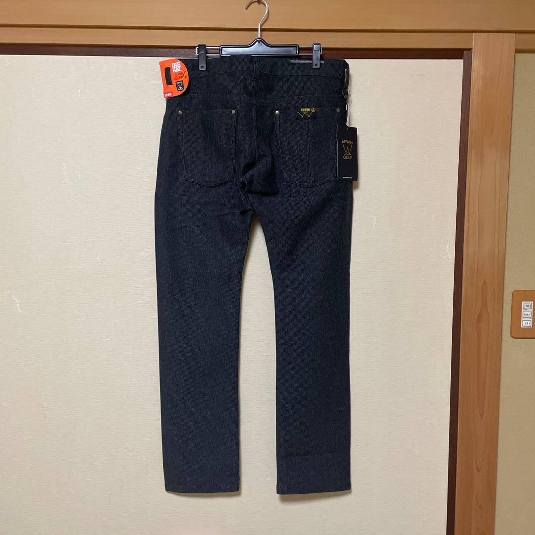 【新品未使用】サイズＬ　エドウィンゴルフ　メンズ冬用パンツ　ヘンリボーン柄