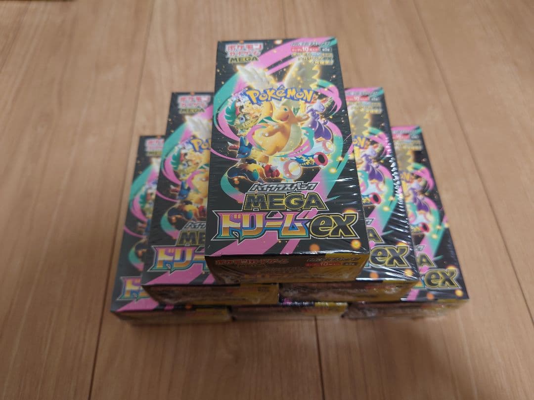 ポケモンカードゲーム MEGAドリームex 6BOX 未開封シュリンク付き