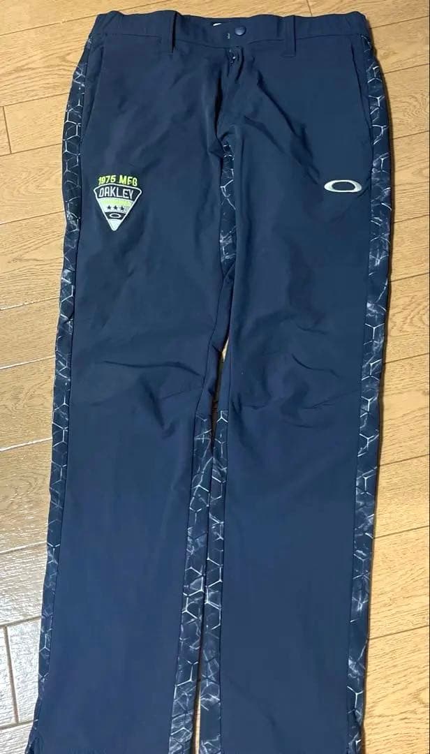 Oakley オークリー　撥水性ジャケット&パンツ上下セット、紺×白