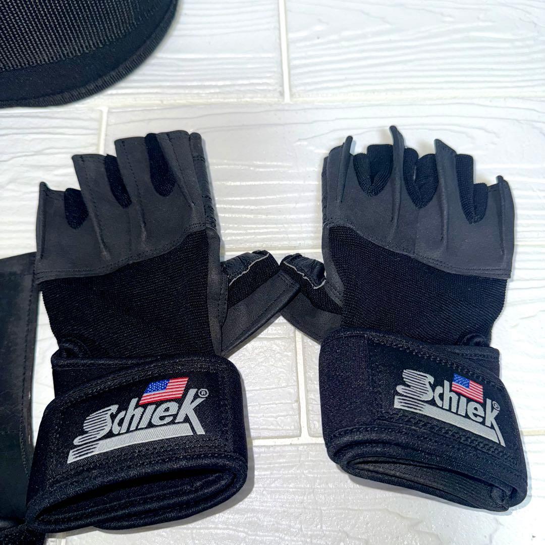 Schiek シーク 3点セット ベルト グローブ パワーグリップ