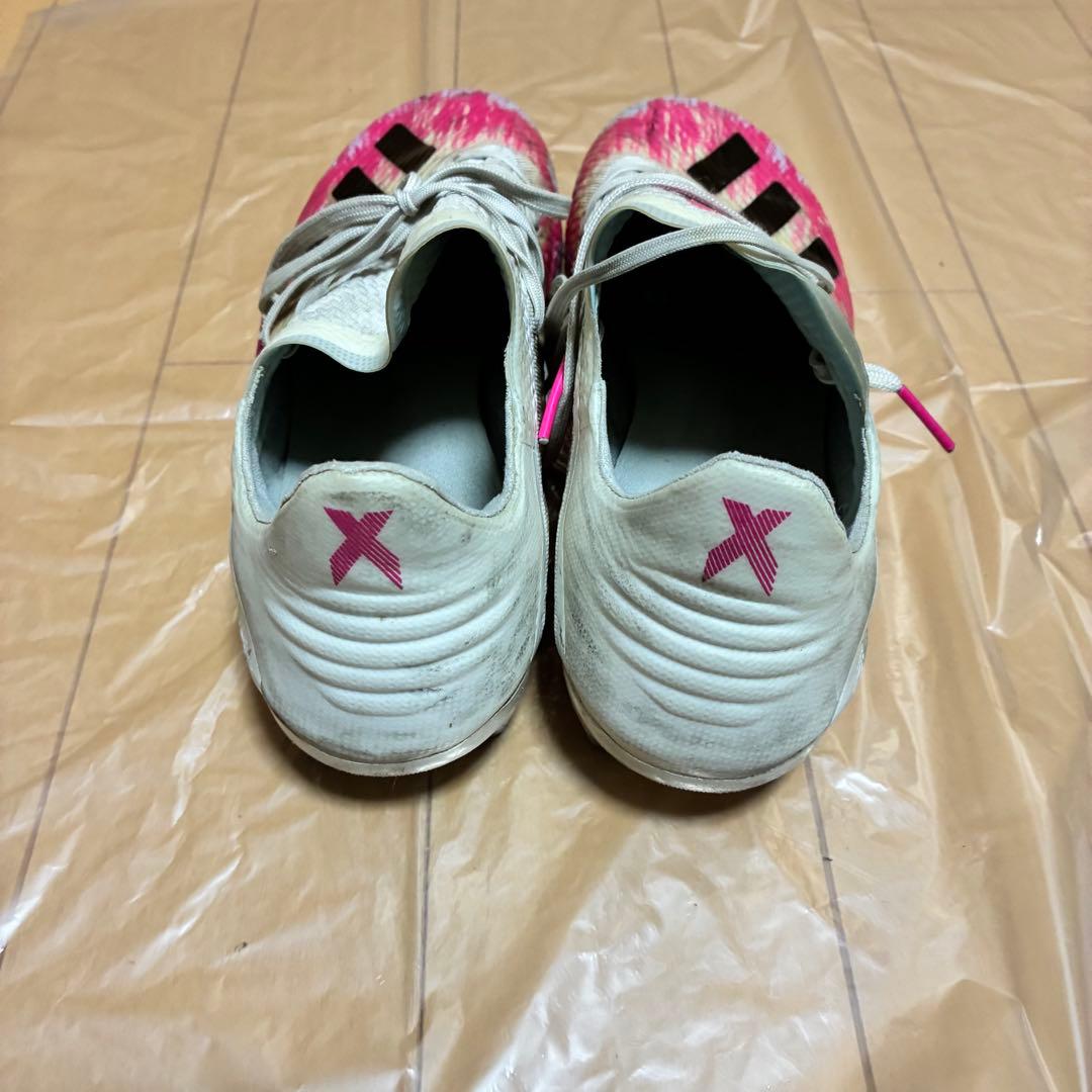 adidas アディダス エックス 19.1 AG(ホワイト×ピンク)