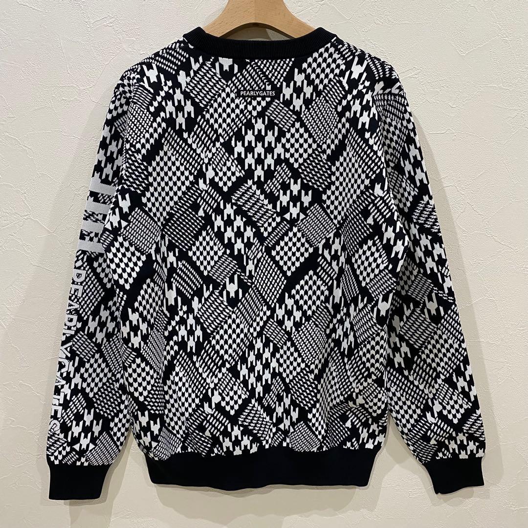 新品【PEARLY GATES】パーリーゲイツ　クルーネックニットプルオーバー