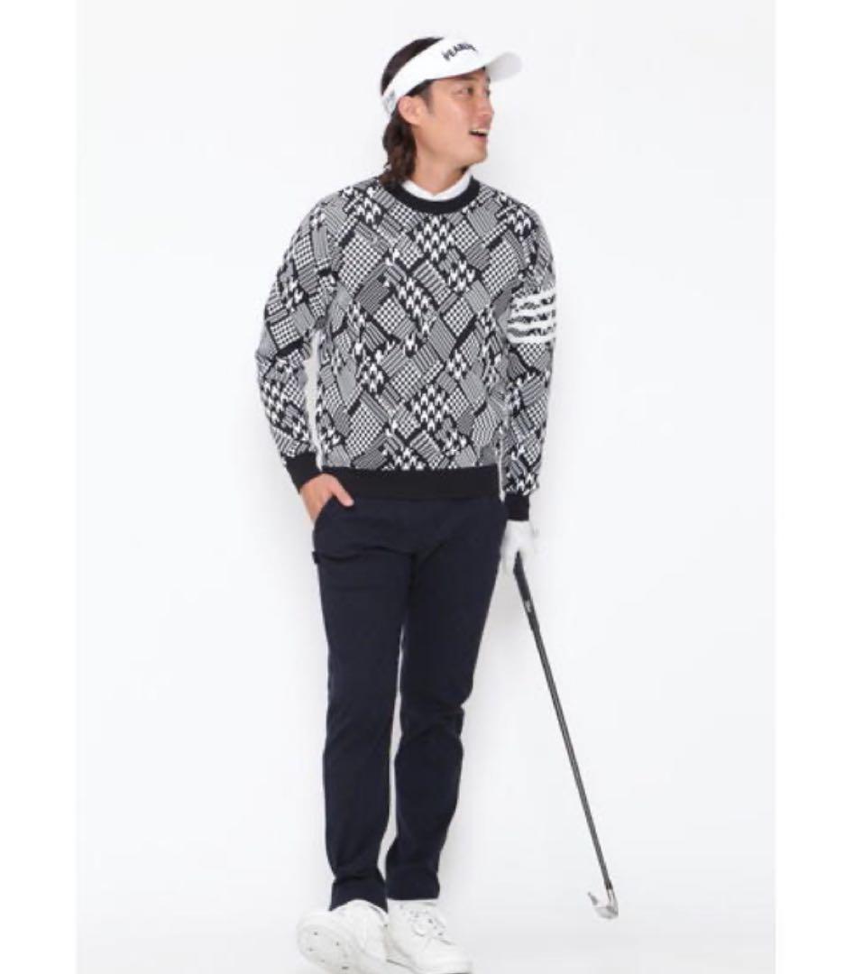 新品【PEARLY GATES】パーリーゲイツ　クルーネックニットプルオーバー
