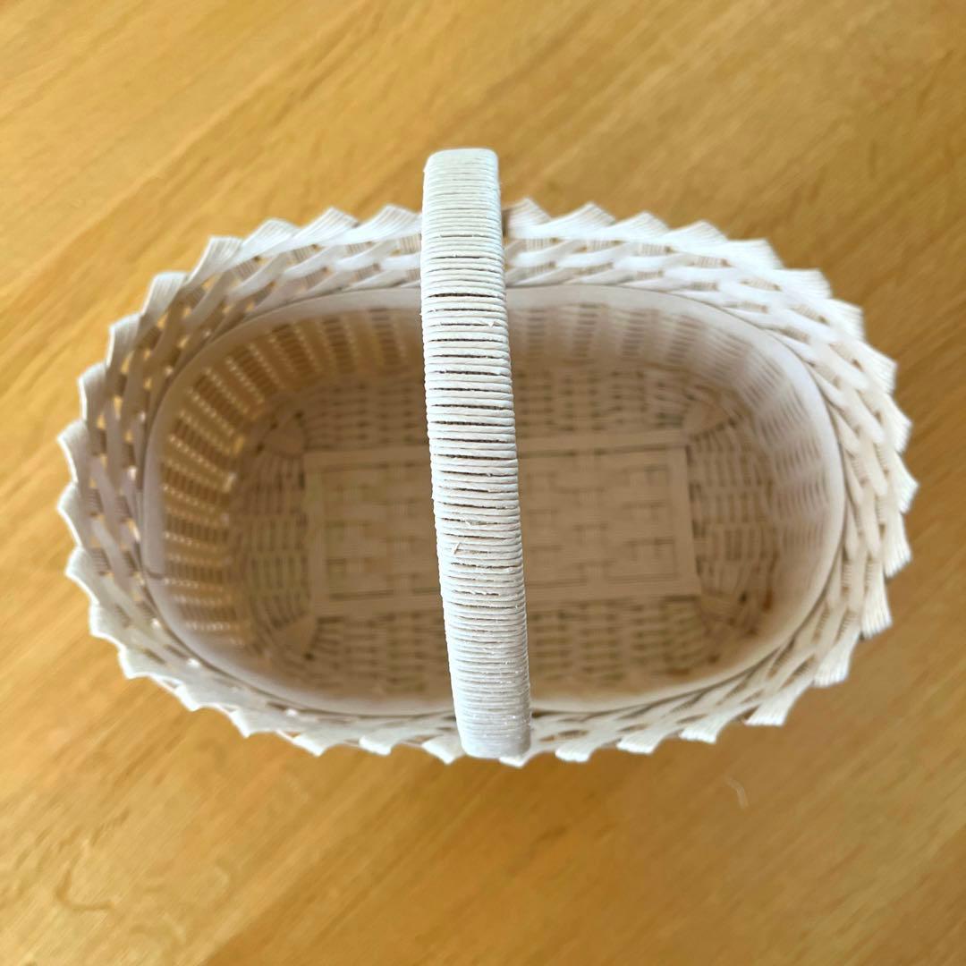 ♡ ハンドメイド♡バスケット(小) クラフトバンド♡ムースピンク♡