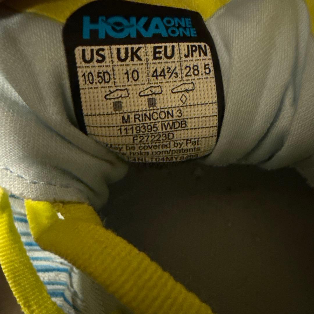 HOKA ランニングシューズ リンコン3 青/黄　28.5cm
