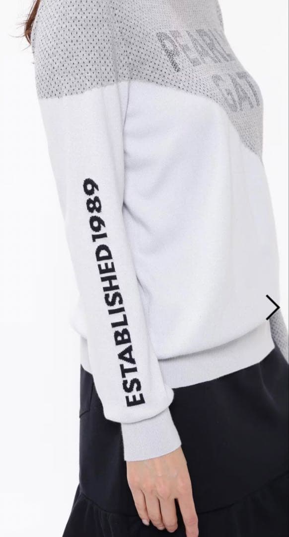 PEARLYGATESカシミヤタッチコットンタートルネックニットプルオーバー0S