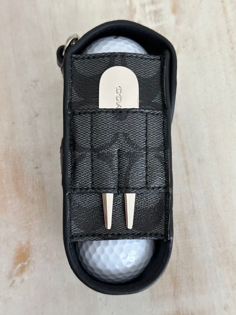 coach ゴルフボールケース 完品 未使用 美品