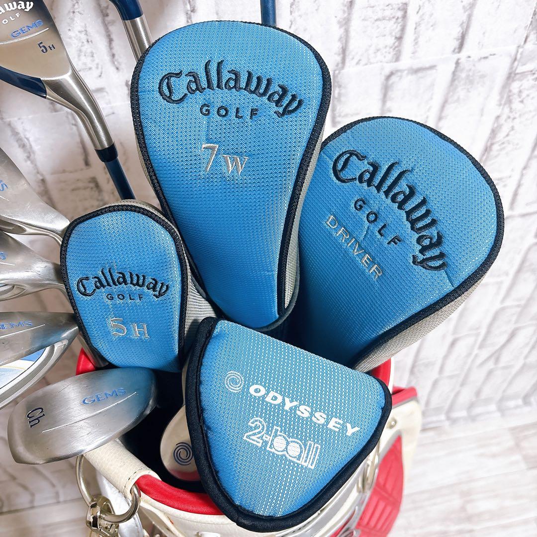 【美品】Callaway GEMS レディースゴルフ クラブセット 8本 W