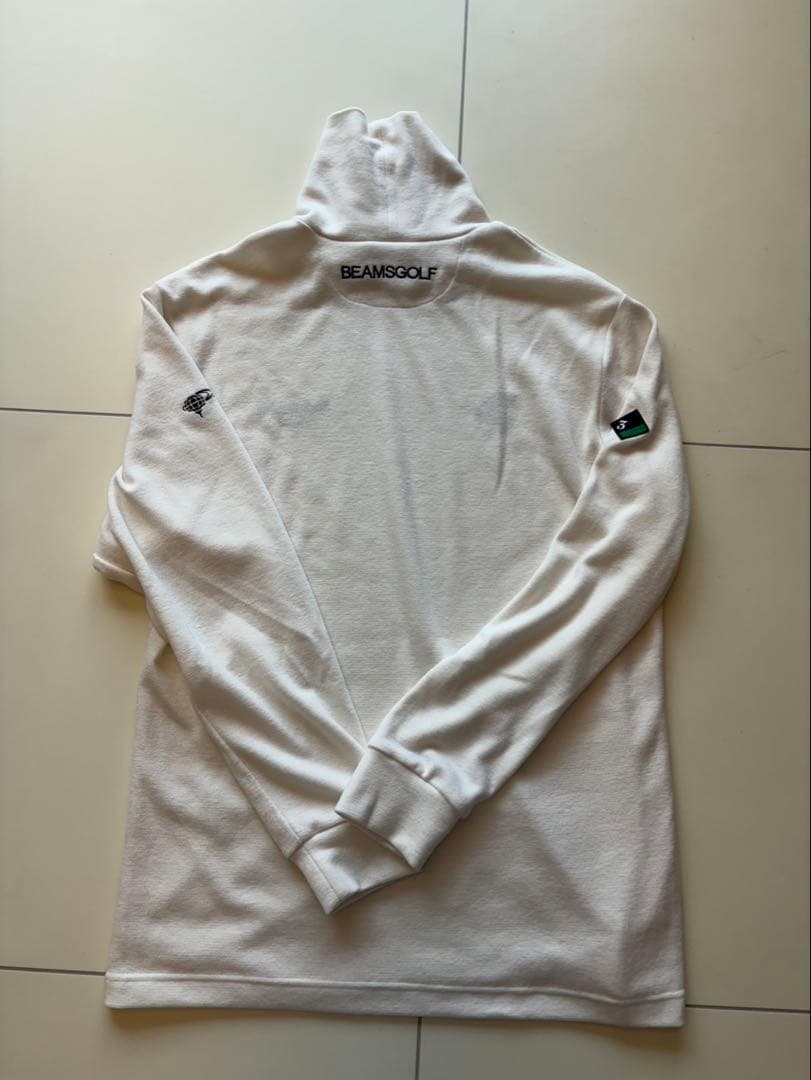 BEAMS GOLF タートルネック長袖シャツ ホワイト