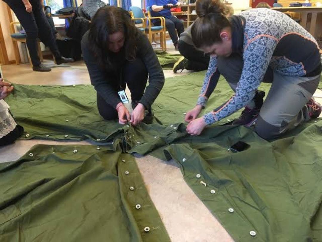 【軍幕屋】希少★ノルウェー軍テント★ビンテージ★軍余剰品★4枚組★