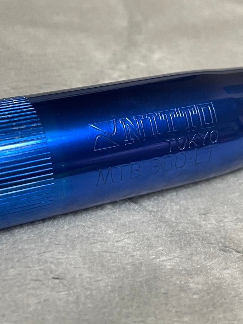 【珍品OLDMTB】NITTO フラットバーB850-LT（ブルー）未カット