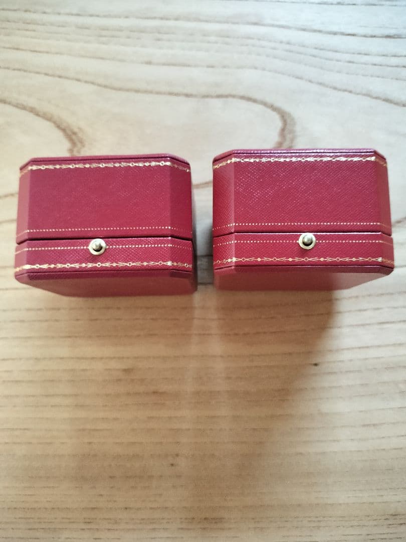 Cartier　カルティエ　【美品】　リングケース+外箱　各2個　＆　ミニ紙袋