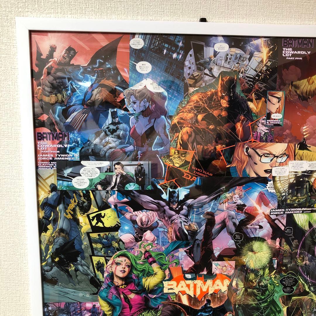 バットマン ジョーカー ハーレイクイン 額装品 アートポスター DC A1