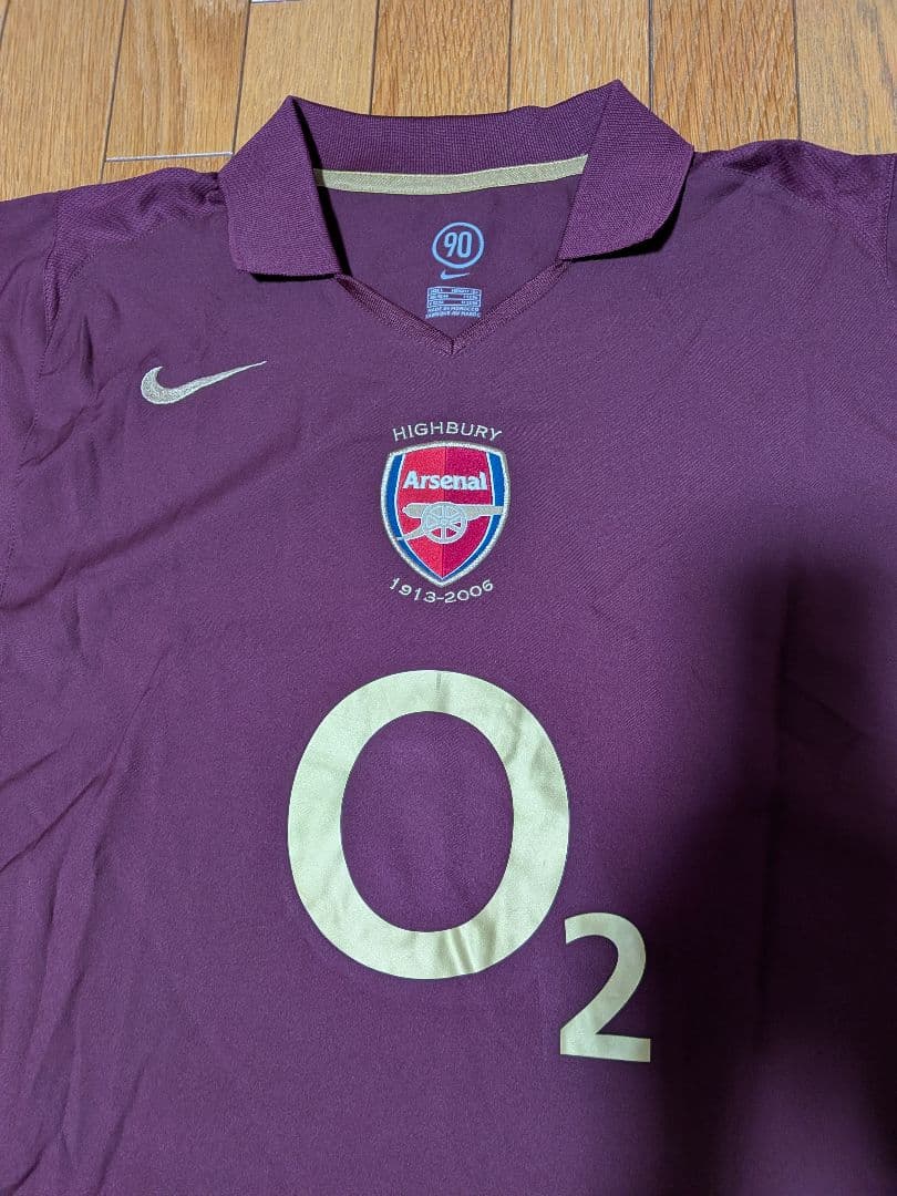 2005-06 NIKE アーセナル ラストハイバリー記念モデル ゲームシャツ
