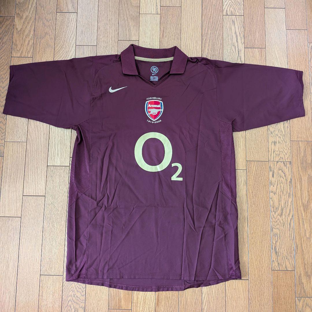 2005-06 NIKE アーセナル ラストハイバリー記念モデル ゲームシャツ